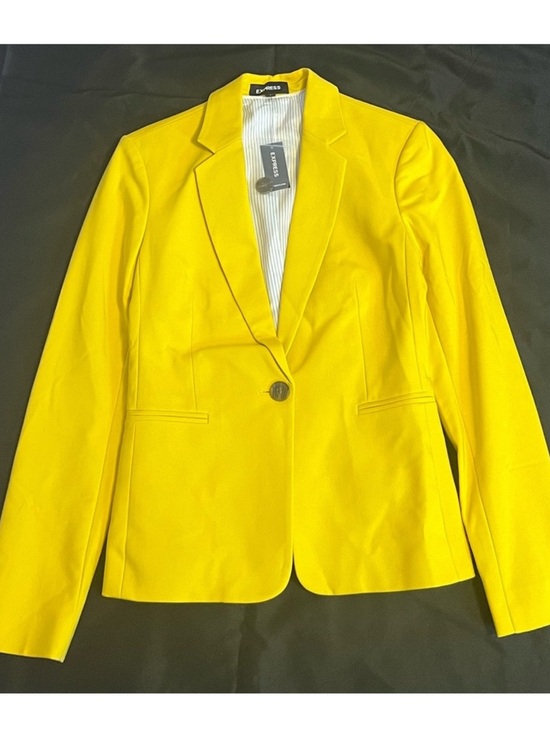 Express Jackets & Blazers - EXPRESS Bright Yellow Single-Button Women's Blazer